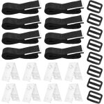 Enrouleur bache piscine - kit de fixation pour bche solaire de piscine - 8 sangles de fixation pour ...
