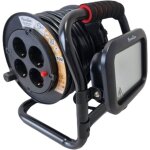 [jamais utilise] enrouleur de cble lectrique ergonomique 15m avec projecteur et 4 prises - a522676