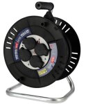 Enrouleur �lectrique 4 prises 2p + t ip44 noir 3x1, 5mm� 40m - 310. 040. 302 - horoz