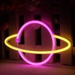 Enseigne lumineuse led n�on d�corative, veilleuse pour la maison, d�coration murale, fonctionne sur piles, ...