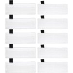 Ensemble de 10 pices chiffons microfibre nettoyeur vapeur lingettes de remplacement balai vapeur serpillire ...