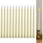 Ensemble de 12 bougies led � effet scintillant, fausses bougies led, lumi�re chaude et vacillante pour ...