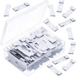 Ensemble de 12 lames de clip en métal pour stores, ensemble d'accessoires de rideau à languettes blanches ... Ensemble de 12 lames de clip en métal pour stores, ensemble d'accessoires de rideau à languettes blanches ...