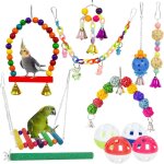 Ensemble de 12 pièces de balançoire de jouet à mâcher d'oiseau de jouet de perroquet, balançoire de jouet ... Ensemble de 12 pièces de balançoire de jouet à mâcher d'oiseau de jouet de perroquet, balançoire de jouet ...