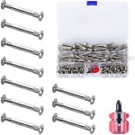 Ensemble de 140 pi�ces de connecteurs de meubles m4, vis de raccordement (70 x vis pour meubles, 70 x ...