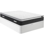 Ensemble 160 x 200 cm sommier coffre blanc + matelas hybride ressorts ensachés et mémoire de forme ép. ... Ensemble 160 x 200 cm sommier coffre blanc + matelas hybride ressorts ensachés et mémoire de forme ép. ...