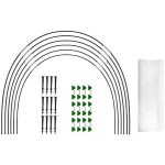 Ensemble de 18 arceaux pour serre tunnel sur�lev�e, constituant un cadre de culture en fibre de verre ...