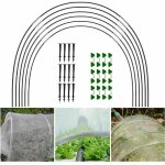 Ensemble de 18 arceaux pour serre tunnel surleve, constituant un cadre de culture en fibre de verre ...