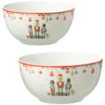 Ensemble de 2 bols casse noisette en coffret cadeau