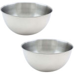Ensemble de 2 bols � mixer en inox de 20, 5 cm de diam�tre fackelmann basic