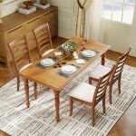 Ensemble de 2 chaises de salle � manger en bois chaises de cuisine modernes rembourr�es avec pieds en ...