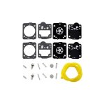 Ensemble de 2 membranes de carburateur avec tuyau - pour trononneuses husqvarna 235, 236, 240 - remplaant ...