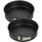 Ensemble de 2 moules  manqu  charnire 26 cm zenker black metallic