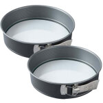 Ensemble de 2 moules � manqu� � charni�re fond en verre 26 cm zenker energy