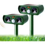 Ensemble 2 pi�ces r�pulsif chat ultrason solaire repulsif chat exterieur sensibilit� et fr�quence r�glable ...