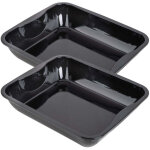 Ensemble de 2 plats � four xxl rectangle en acier �maill� 40 x 34 cm zenker sp�cial cooking