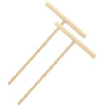 Ensemble de 2 rteaux  crpes 20 cm fackelmann wood edition