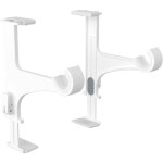 Ensemble de 2 supports de tringle  rideaux sans perage - fixation sur coffre de volet roulant hauteur ...