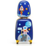 Maisonchic - ensemble 2 valises pour enfants sac à dos trolley avec poignée rétractable thème aérienne ... Maisonchic - ensemble 2 valises pour enfants sac à dos trolley avec poignée rétractable thème aérienne ...