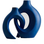 Ensemble de 2 vases nordiques en c�ramique creuse, vases d�coratifs cr�atifs pour fleurs, d�coration ...