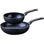 Ensemble de 2 woks de 20 et 28 cm fackelmann brandao