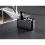 Distributeur de savon wenko noir avec 2 éponges nettoyage pour cuisine extérieure - distributeur de liquide ... Distributeur de savon wenko noir avec 2 éponges nettoyage pour cuisine extérieure - distributeur de liquide ...