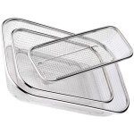 Ensemble de 3 paniers de rangement pour couverts en acier lavables au lave - vaisselle ustensile multifonction ...