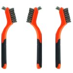 Ensemble de 3 petites brosses m�talliques en acier inoxydable pour le nettoyage et l'�limination de la ...