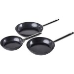 Ensemble de 3 poêles à frire différentes tailles revêtement céramique antiadhésif aluminium noir elite ... Ensemble de 3 poêles à frire différentes tailles revêtement céramique antiadhésif aluminium noir elite ...