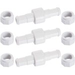 Ensemble de 3 raccords rotatifs pour tuyau d'arrosage d20 avec 6 embouts d15, compatibles avec les robots ...