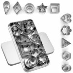 Ensemble de 30 mini emporte - pi�ces (avec bo�te), moules miniatures en acier inoxydable pour fruits ...