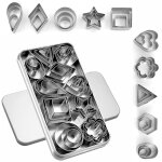 Ensemble de 30 mini emporte - pi�ces (avec bo�te), moules miniatures en acier inoxydable pour fruits ...