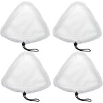 Un ensemble de 4 chiffons de nettoyage triangulaires en microfibre, chiffons pour balai vapeur, chiffons ...