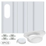 Ensemble de 4 plaques réglables pour kit de fenêtre, utilisées pour le montage de climatiseurs avec tuyau ... Ensemble de 4 plaques réglables pour kit de fenêtre, utilisées pour le montage de climatiseurs avec tuyau ...