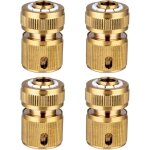 Ensemble de 4 raccords rapides pour tuyaux d'arrosage en laiton, raccords rapides pour tuyaux d'arrosage, ... Ensemble de 4 raccords rapides pour tuyaux d'arrosage en laiton, raccords rapides pour tuyaux d'arrosage, ...