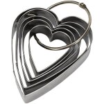 Ensemble de 5 emporte - pices en forme de coeur diffrentes tailles