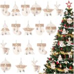 Ensemble de 6 ou 12 d�corations pour la maison, pour un caf�, une f�te, no�l, style pastoral nordique, ...