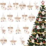 Ensemble de 6 ou 12 dcorations pour la maison, un caf, une fte, nol, style pastoral nordique, ornements ...