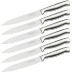 Ensemble de 6 couteaux de cuisine universel 24 cm en tout nirosta star