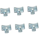 Ensemble de 6 outils de purge de radiateur, cl� de purge de radiateur, tuyau de vidange, compatible avec ...