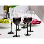 Ensemble de 6 verres � vin rouge onyx