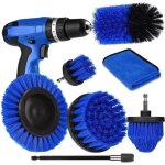 Ensemble de 7 brosses pour perceuse �lectrique - brosses de nettoyage pour joints, sols, baignoires et ...