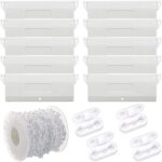 Ensemble d'accessoires de rideau de rideau vertical de 127mm, accessoires de rideau de rideau de store ...