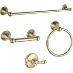 Ensemble d'accessoires de salle de bain, nickel brossé, porte - serviettes réglable et extensible, ensemble ... Ensemble d'accessoires de salle de bain, nickel brossé, porte - serviettes réglable et extensible, ensemble ...