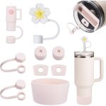 Convient pour l'ensemble d'accessoires stanley cup, comprenant 6 bouchons en silicone �tanches, 2 couvercles ...
