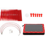 Ensemble d'aiguilles � tricoter circulaires interchangeables en alliage d'aluminium color�, avec sac ...