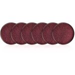 Ensemble d'assiettes � dessert set 100% verre � boire claret rouge