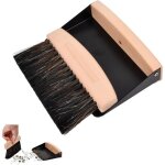 Ensemble balai et pelle � poussi�re brosse de table en bois magn�tique portable petit ensemble de nettoyage ...