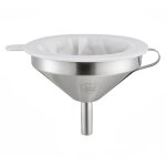 Ensemble de base de passoire pratique en acier inoxydable, entonnoir de cuisine en mtal