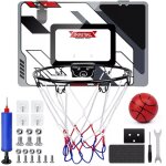 Dayplus - ensemble de basket - ball cerceau en mtal avec filet, ballon, pompe et fixations murales